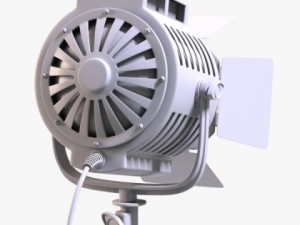 vintage spotlight 3D Model