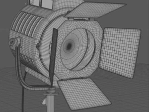 vintage spotlight 3D Model