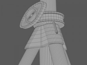 vintage spotlight 3D Model