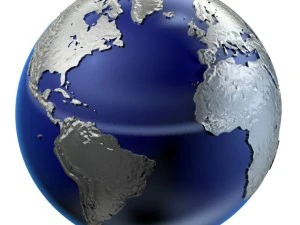 clean globe  2 versions 3D Model