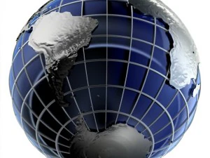 clean globe  2 versions 3D Model