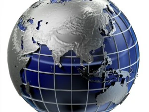 clean globe  2 versions 3D Model