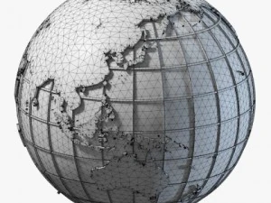 clean globe  2 versions 3D Model