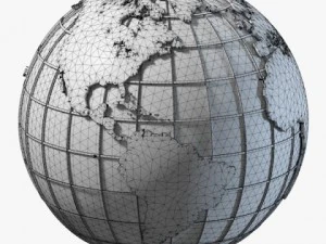 clean globe  2 versions 3D Model