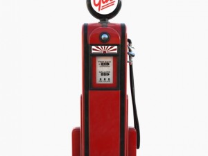 50s gas pump 3D Model