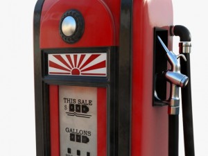 50s gas pump 3D Model