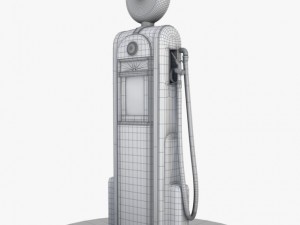 50s gas pump 3D Model
