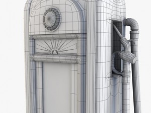 50s gas pump 3D Model