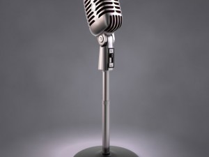 50s mic  stand Modelo 3D