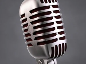 50s mic  stand 3D Model