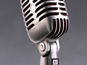 50s mic  stand 3D Model