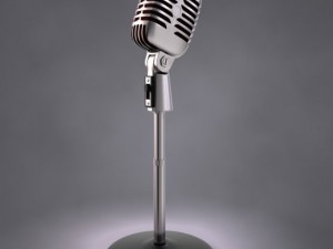 50s mic  stand 3D Model