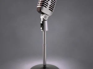 50s mic  stand 3D Model