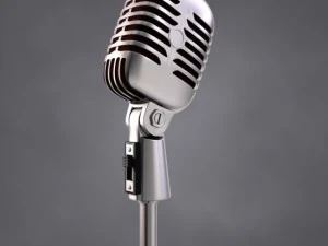 50s mic  stand 3D Model