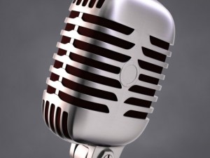 50s mic  stand 3D Model