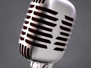 50s mic  stand 3D Model