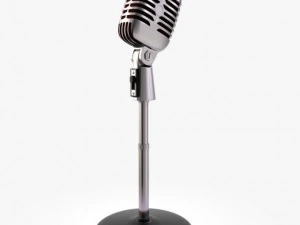 50s mic  stand 3D Model