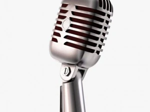 50s mic  stand 3D Model