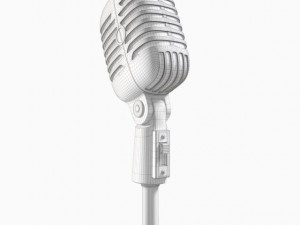 50s mic  stand 3D Model