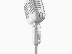 50s mic  stand 3D Model