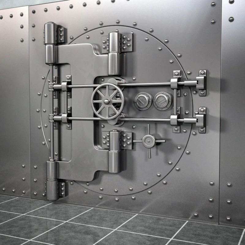 bank vault 3D Model .c4d .max .obj .3ds .fbx .stl .blend 