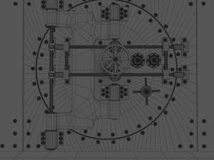 bank vault Model 3D