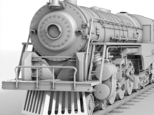 motore a vapore del Berkshire Modello 3D