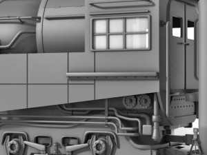 berkshire steam engine 3D Model