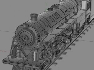 berkshire steam engine 3D Model