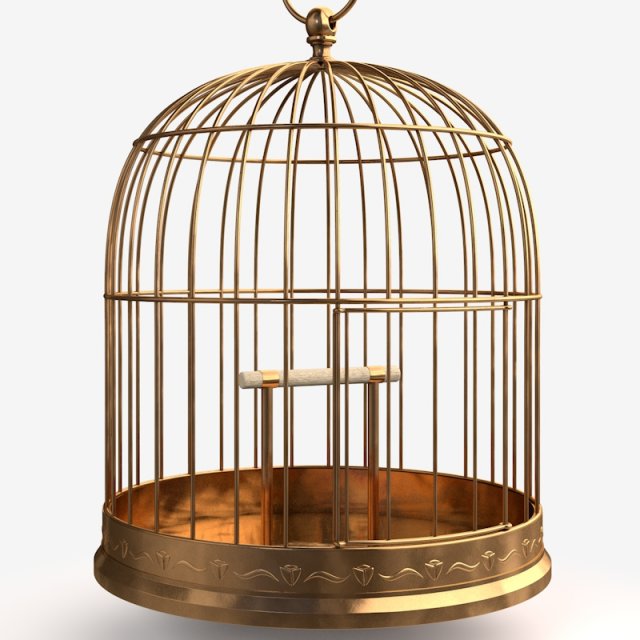 birdcage 3D 模型 .c4d .max .obj .3ds .fbx .stl .blend 