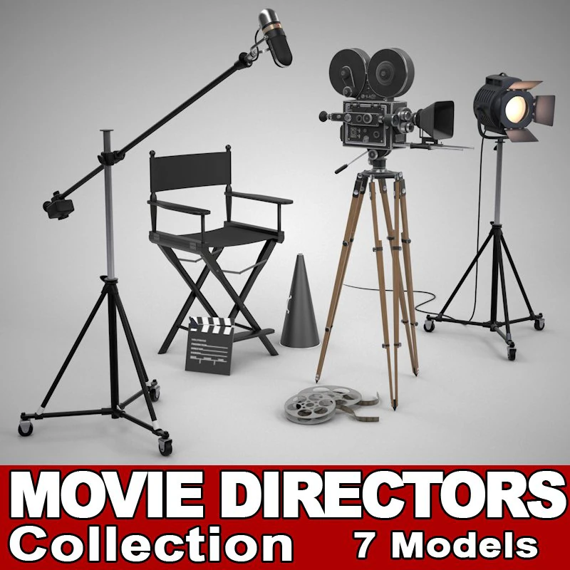 movie directors collection 3D Model .c4d .max .obj .3ds .fbx .stl .blend