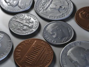 us money collection 3D Model