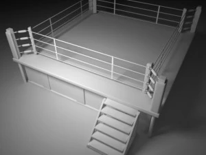 ring de boxe et de lutte Modèle 3D
