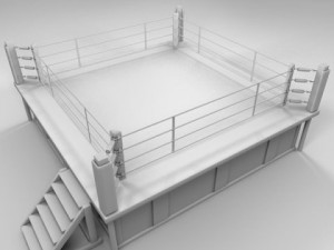 boxingwrestling ring Modello 3D