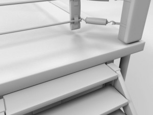 boxingwrestling ring Modello 3D