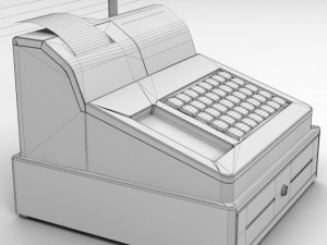 cash register 3D मॉडल