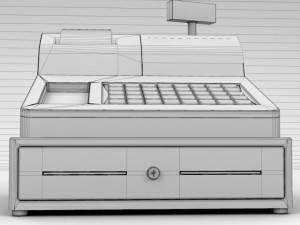 cash register 3D मॉडल