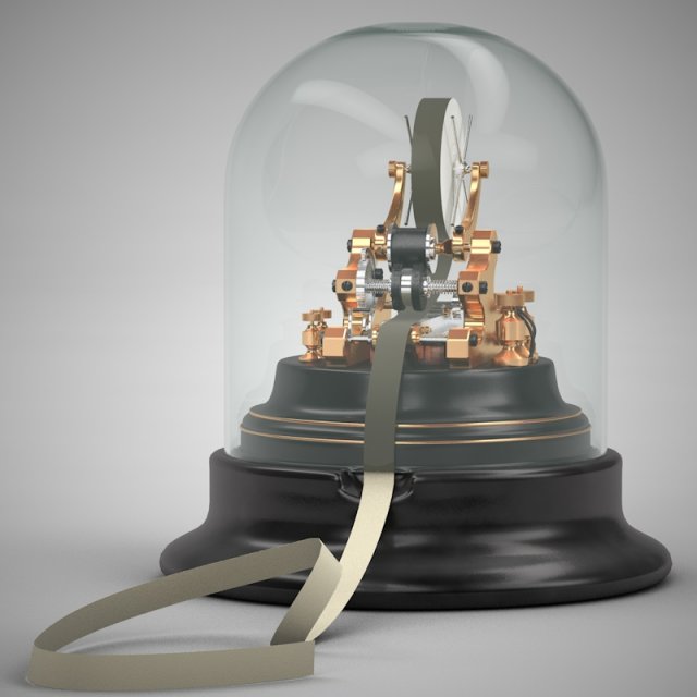 stock ticker Model 3D .c4d .max .obj .3ds .fbx .stl .blend 