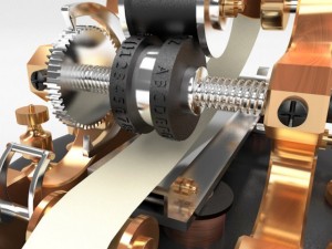 stock ticker Model 3D
