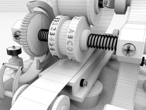 stock ticker Model 3D