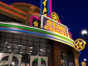movie theatre Modèle 3D