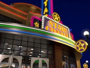 movie theatre 3D Model