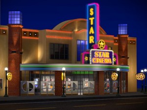 movie theatre Modèle 3D