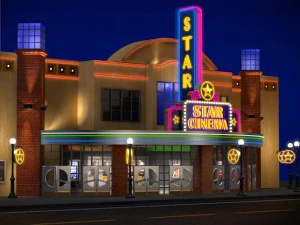 movie theatre 3D Model