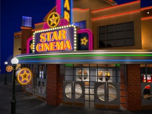 movie theatre Modèle 3D
