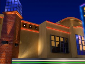 movie theatre Modèle 3D