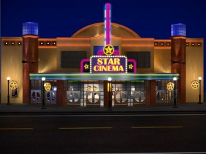 movie theatre Modèle 3D