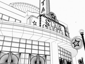 movie theatre Modèle 3D