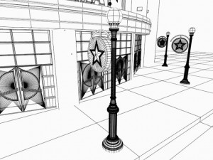 movie theatre Modèle 3D