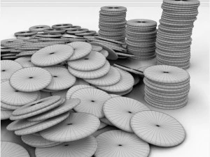 pirate coins 3D Model